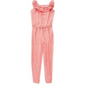 Girls Gymboree Size 7 Coral Romper